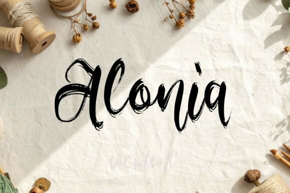 Alonia: The Elegant Script Typeface for Brands