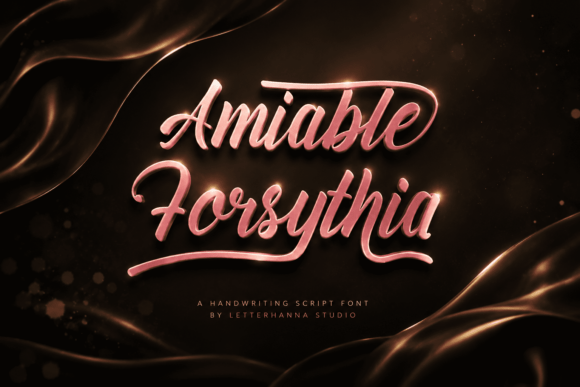 Amiable Forsythia Font for Joyful Branding