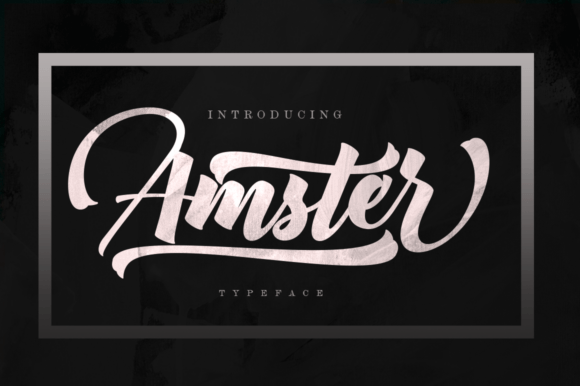 Amster: A Bold Brush Script Font for Makers