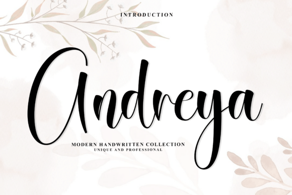 Andreya: A Modern Script Font for Makers
