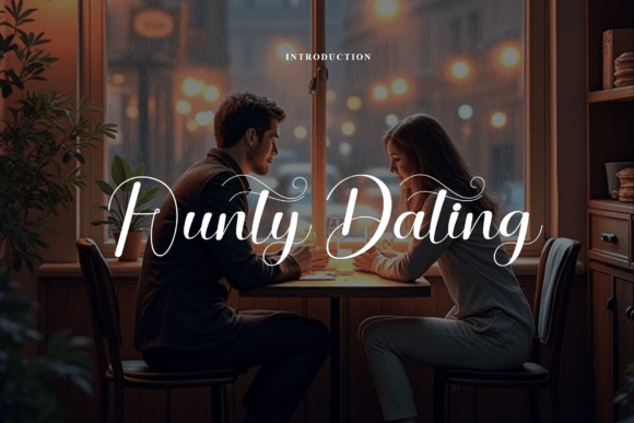 Aunty Dating: A Graceful Script Font for Editorial Design