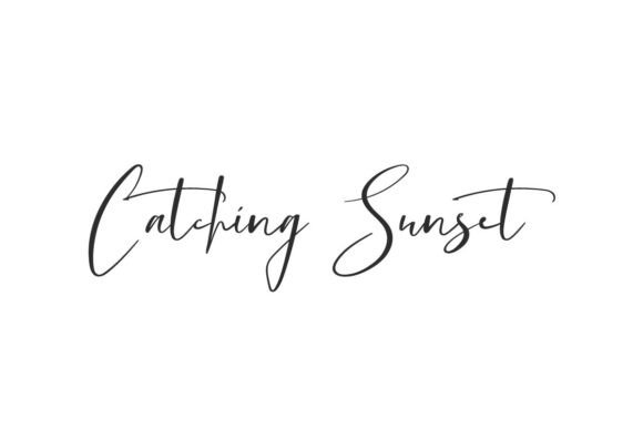 Catching Sunset Font for Scroll-Stopping Social Media