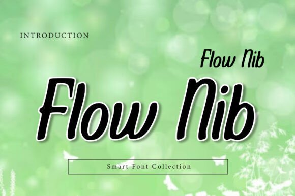 Flow Nib Typeface for Digital Design