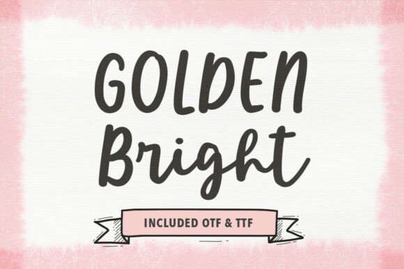 Golden Bright Typeface Review for Campaigns