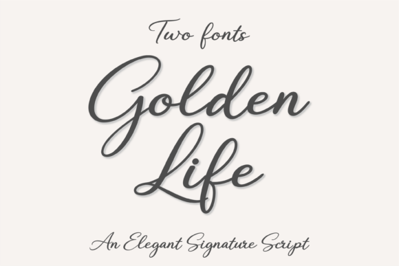Golden Life Script Font for Web Design