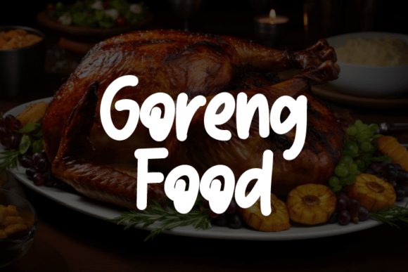 Goreng Food: The Handwritten Typeface for Bold Campaigns