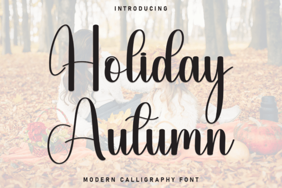 Holiday Autumn Typeface for Elegant Branding