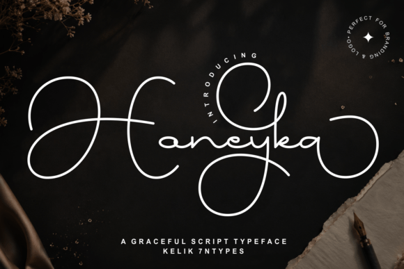 Honeyka: A Graceful Script Typeface for Editorial Design