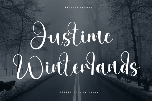 Justime Winterlands: A Script Typeface for Elegant Branding