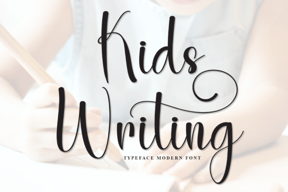 Kids Writing: A Graceful Script Font for Campaigns