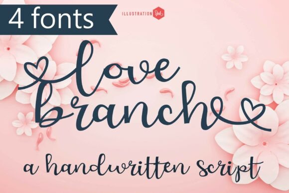 Love Branch Font for Elegant Editorial Design