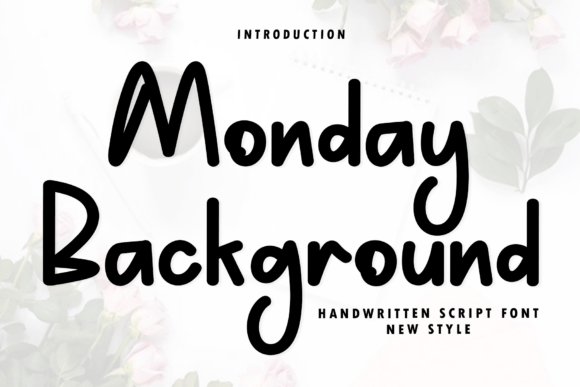 Monday Background Font for Elegant Business Branding