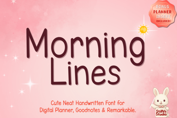 Morning Lines: A Clean Script Typeface for Editorial Clarity