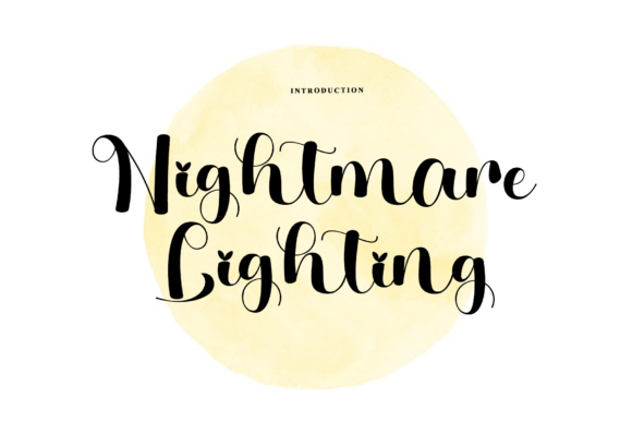 Nightmare Lighting Font for Elegant Business Branding