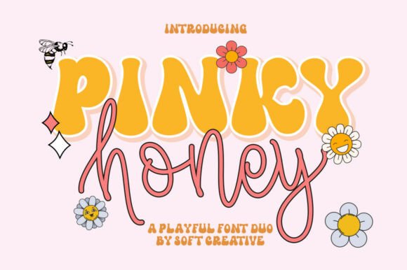 Pinky Honey: A Retro Script Font for Cheerful Brands