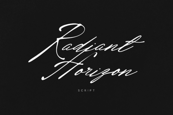 Radiant Horizon: The Kinetic Script Font for Marketers