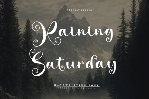 Raining Saturday Font for Modern Campaign Design