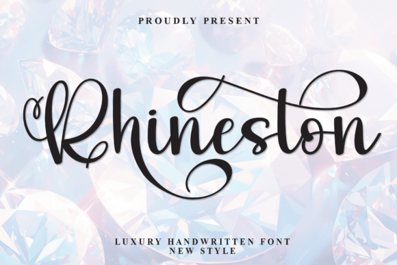 Rhineston: A Luxury Script Font for Makers