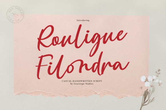 Rouligue Filondra Font for Handmade Brands