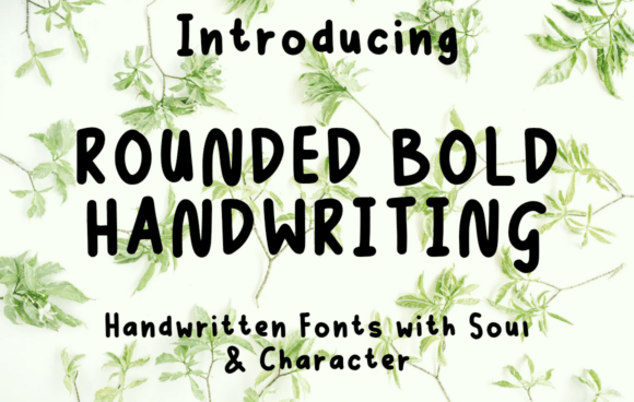 Rounded Bold Handwriting Font for Makers