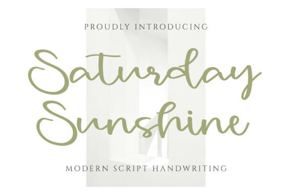 Saturday Sunshine: A Dainty Script Font Review