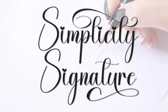 Simplicity Signature: A Romantic Script Font for Brands
