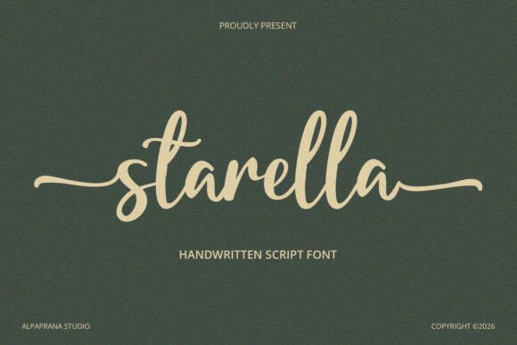 Starella: A Modern Script Typeface for Bold Branding