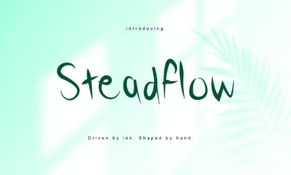 Steadflow: A Soulful Script Typeface for Editorial Design