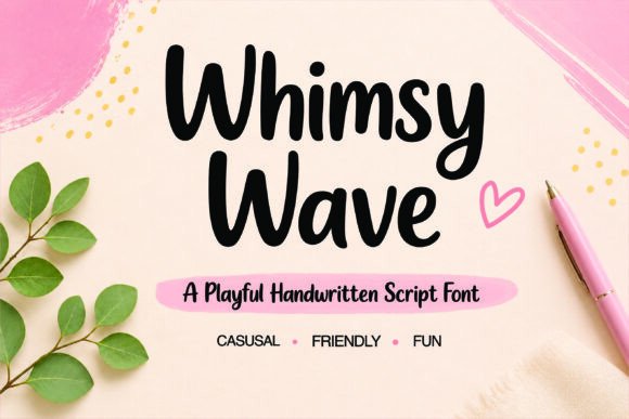 Whimsy Wave Typeface for Editorial Design