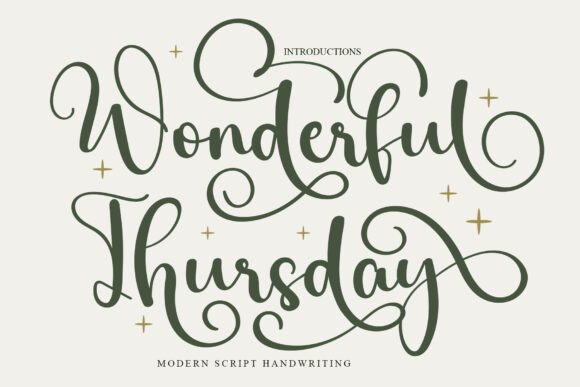 Wonderful Thursday: A Graceful Script Font Review