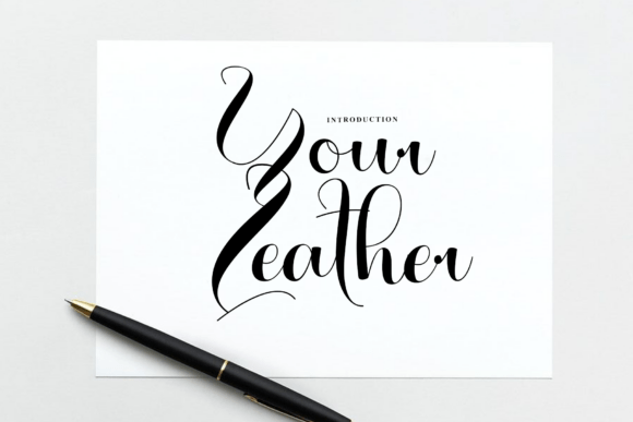 Your Leather: A Graceful Script Font for Branding